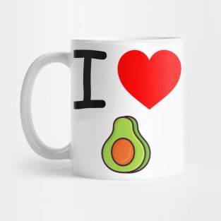 I Heart Avocados Mug